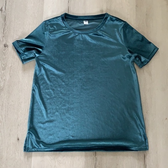 Relaxed Velvet Crew Neck Top boho classic style - Picture 3 of 8